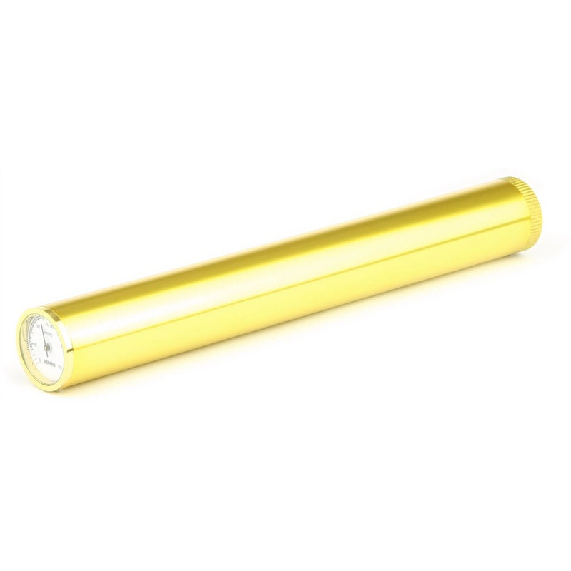 Umidor em tubo Adorini com higrômetro dourado - Mercado de Luxo - O Maior E-Commerce de Bens, Produtos e Serviços de Luxo do Brasil.