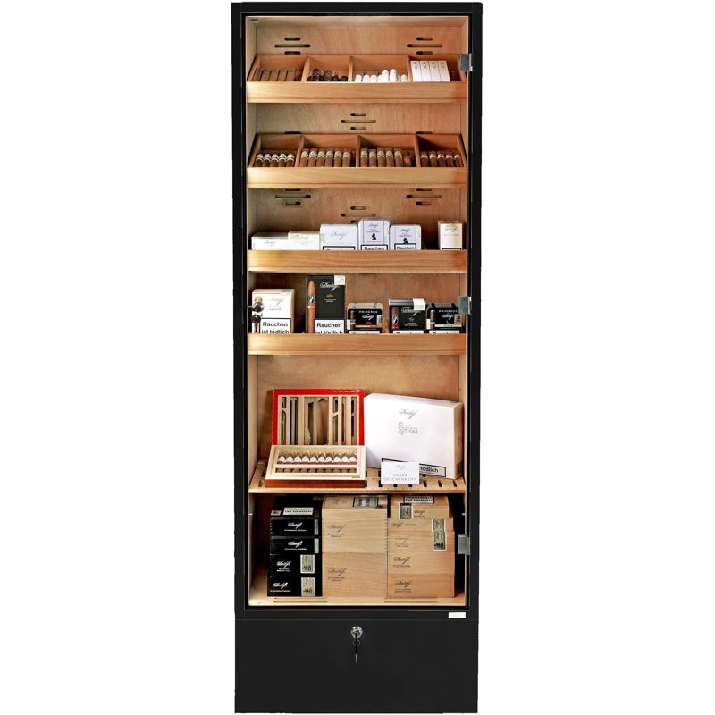 Gabinete Umidor Portofino preto - Mercado de Luxo - O Maior E-Commerce de Bens, Produtos e Serviços de Luxo do Brasil.