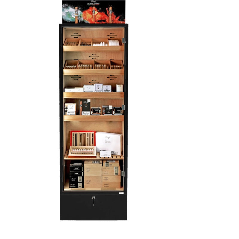 Gabinete Umidor Portofino preto - Mercado de Luxo - O Maior E-Commerce de Bens, Produtos e Serviços de Luxo do Brasil.