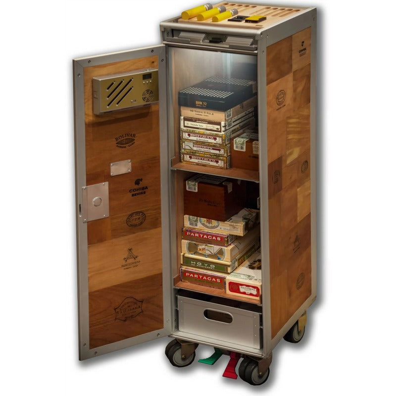 Gabinete trolley para charuto Adorini - Mercado de Luxo - O Maior E-Commerce de Bens, Produtos e Serviços de Luxo do Brasil.