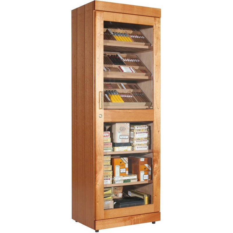 Umidor tipo gabinete Roma Adorini com umidificador eletrônico cedro - Mercado de Luxo - O Maior E-Commerce de Bens, Produtos e Serviços de Luxo do Brasil.