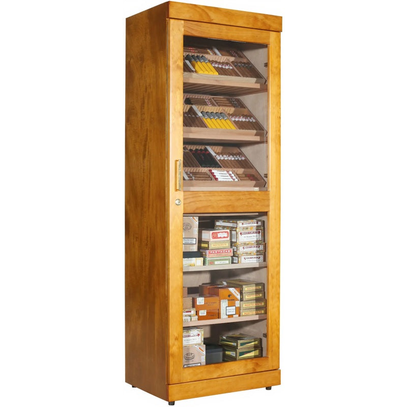 Umidor eletrônico Roma Adorini tipo gabinete em mogno - Mercado de Luxo - O Maior E-Commerce de Bens, Produtos e Serviços de Luxo do Brasil.