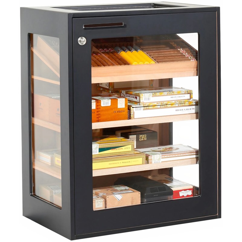 Umidor Salina Gabineto - Preto - Mercado de Luxo - O Maior E-Commerce de Bens, Produtos e Serviços de Luxo do Brasil.