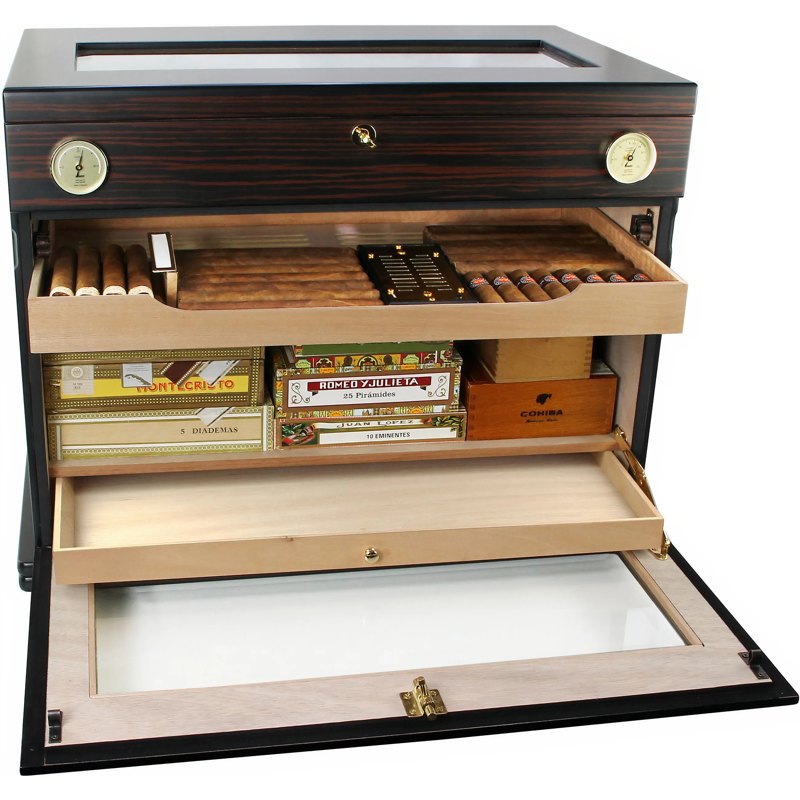 Gabinete para charutos Aficionado Deluxe Adorini - Mercado de Luxo - O Maior E-Commerce de Bens, Produtos e Serviços de Luxo do Brasil.