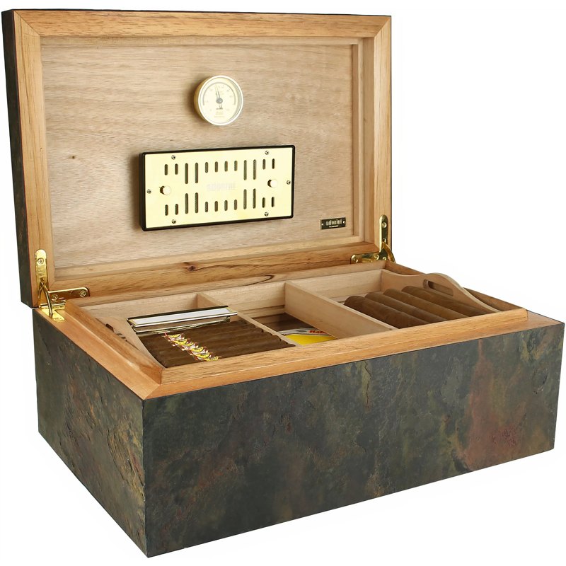 Umidor Stone Grande Deluxe - Mercado de Luxo - O Maior E-Commerce de Bens, Produtos e Serviços de Luxo do Brasil.