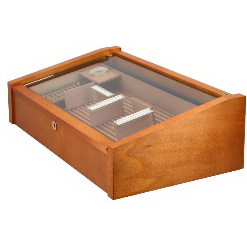 Umidor Vega Deluxe Glass Top Marrom - Mercado de Luxo - O Maior E-Commerce de Bens, Produtos e Serviços de Luxo do Brasil.
