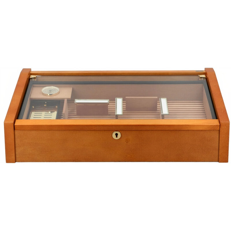 Umidor Vega Deluxe Glass Top Marrom - Mercado de Luxo - O Maior E-Commerce de Bens, Produtos e Serviços de Luxo do Brasil.