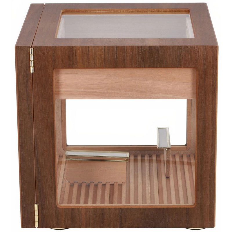 Umidor Cubo Deluxe Nogueira - Mercado de Luxo - O Maior E-Commerce de Bens, Produtos e Serviços de Luxo do Brasil.