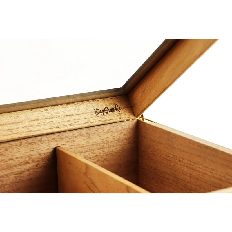 Umidor Medium preto com tampa de vidro - Mercado de Luxo - O Maior E-Commerce de Bens, Produtos e Serviços de Luxo do Brasil.