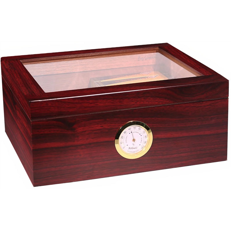 Umidor Medium marrom com tampa de vidro - Mercado de Luxo - O Maior E-Commerce de Bens, Produtos e Serviços de Luxo do Brasil.