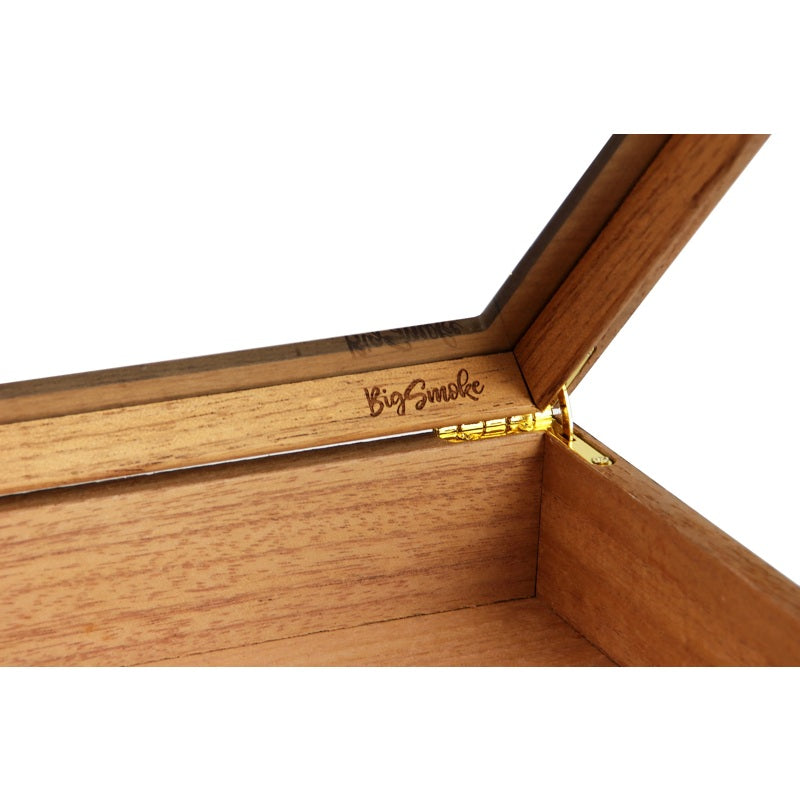 Umidor preto com tampa de vidro - Mercado de Luxo - O Maior E-Commerce de Bens, Produtos e Serviços de Luxo do Brasil.