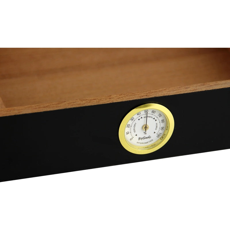 Umidor preto com tampa de vidro - Mercado de Luxo - O Maior E-Commerce de Bens, Produtos e Serviços de Luxo do Brasil.