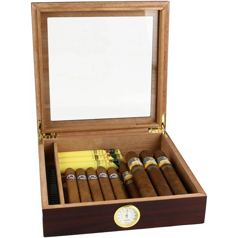 Umidor marrom com tampa de vidro - Mercado de Luxo - O Maior E-Commerce de Bens, Produtos e Serviços de Luxo do Brasil.