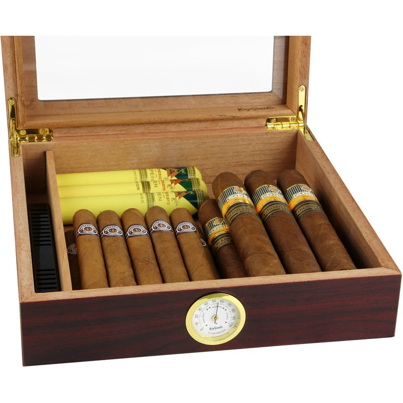 Umidor marrom com tampa de vidro - Mercado de Luxo - O Maior E-Commerce de Bens, Produtos e Serviços de Luxo do Brasil.