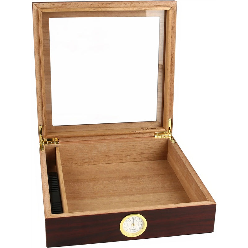 Umidor marrom com tampa de vidro - Mercado de Luxo - O Maior E-Commerce de Bens, Produtos e Serviços de Luxo do Brasil.