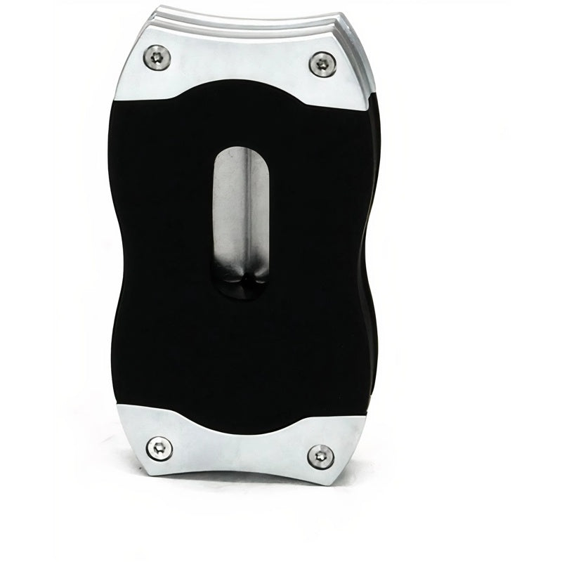 Cortador de charuto V-Cut - Preto/Cromado - Mercado de Luxo - O Maior E-Commerce de Bens, Produtos e Serviços de Luxo do Brasil.