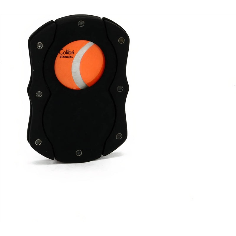Cortador de charuto 'Cut' Preto/Laranja - Mercado de Luxo - O Maior E-Commerce de Bens, Produtos e Serviços de Luxo do Brasil.