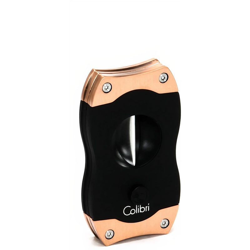 Cortador de charuto V-Cut - Preto/Dourado Rosê - Mercado de Luxo - O Maior E-Commerce de Bens, Produtos e Serviços de Luxo do Brasil.