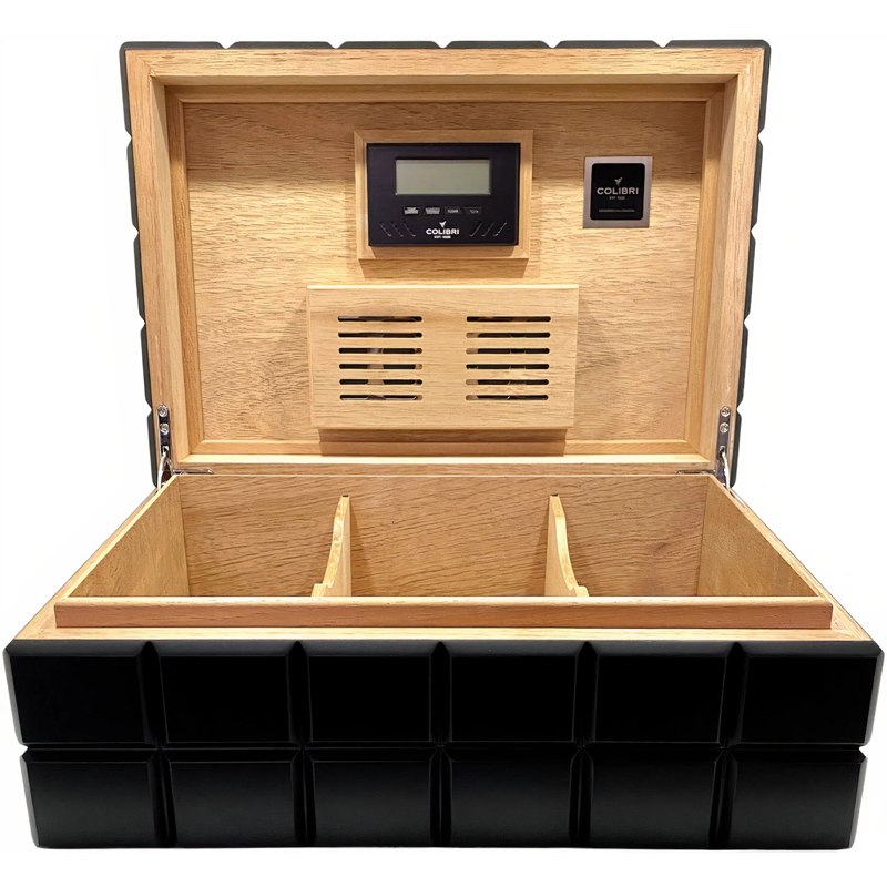 Umidor Heritage preto 100 charutos - Mercado de Luxo - O Maior E-Commerce de Bens, Produtos e Serviços de Luxo do Brasil.