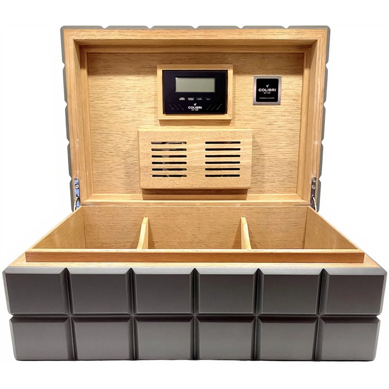 Umidor Heritage cinza 100 charutos - Mercado de Luxo - O Maior E-Commerce de Bens, Produtos e Serviços de Luxo do Brasil.