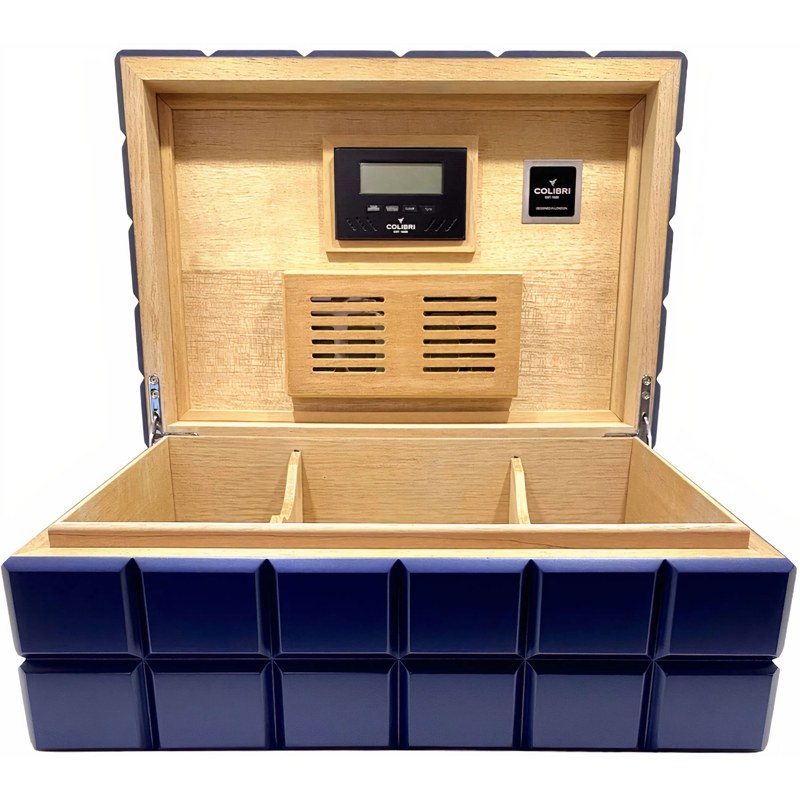 Umidor Heritage azul 100 charutos - Mercado de Luxo - O Maior E-Commerce de Bens, Produtos e Serviços de Luxo do Brasil.