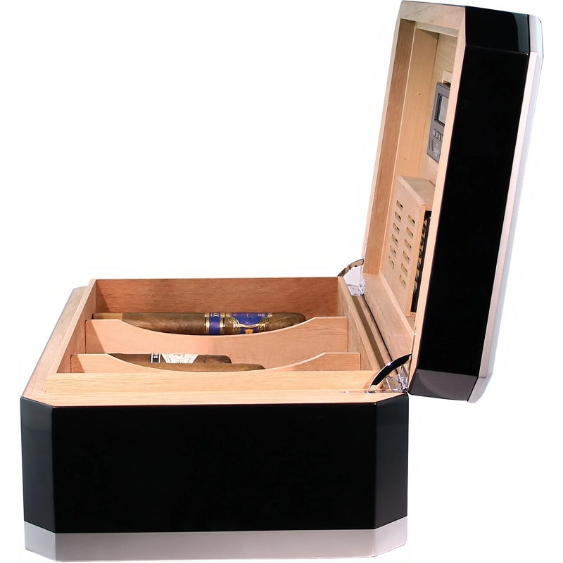 Umidor Rally preto e prata - Mercado de Luxo - O Maior E-Commerce de Bens, Produtos e Serviços de Luxo do Brasil.