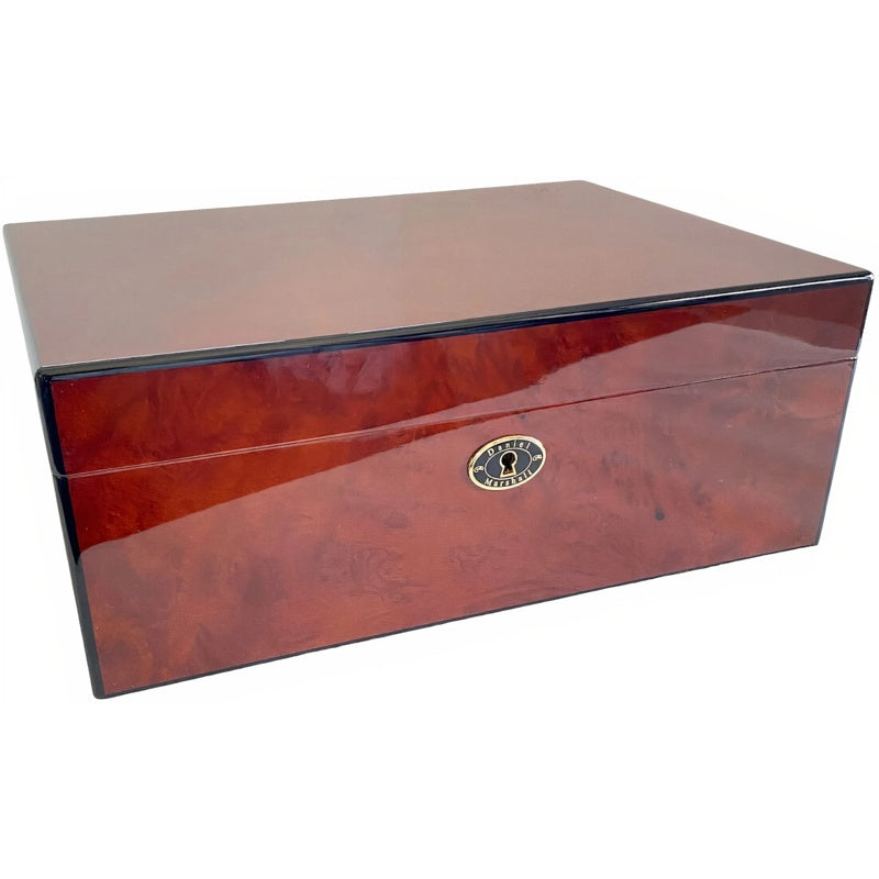 Umidor em madeira de burl Auburn - Mercado de Luxo - O Maior E-Commerce de Bens, Produtos e Serviços de Luxo do Brasil.