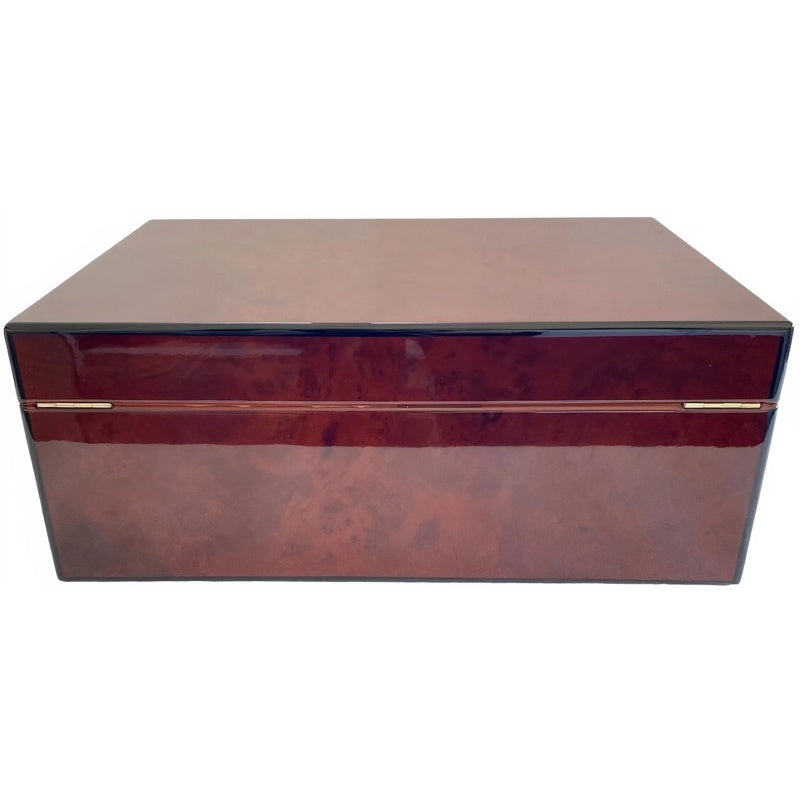 Umidor em madeira de burl Auburn - Mercado de Luxo - O Maior E-Commerce de Bens, Produtos e Serviços de Luxo do Brasil.