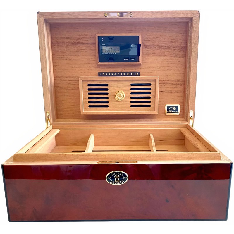 Umidor em madeira de burl Auburn - Mercado de Luxo - O Maior E-Commerce de Bens, Produtos e Serviços de Luxo do Brasil.