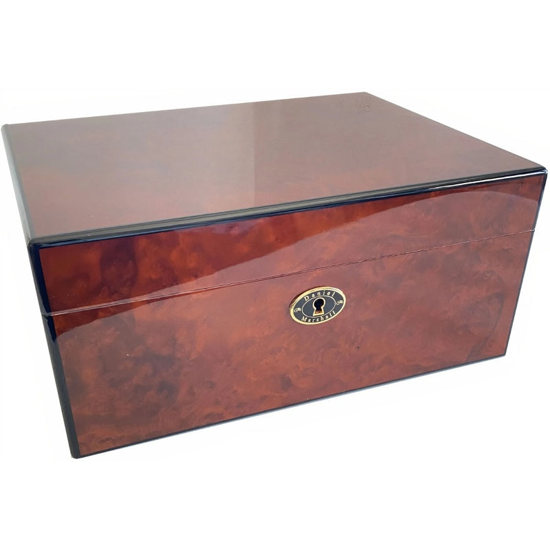 Umidor em madeira de burl Golden Brown - Mercado de Luxo - O Maior E-Commerce de Bens, Produtos e Serviços de Luxo do Brasil.