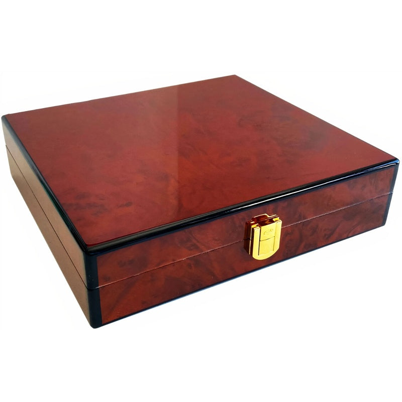 Umidor para viagens em madeira de burl - Mercado de Luxo - O Maior E-Commerce de Bens, Produtos e Serviços de Luxo do Brasil.