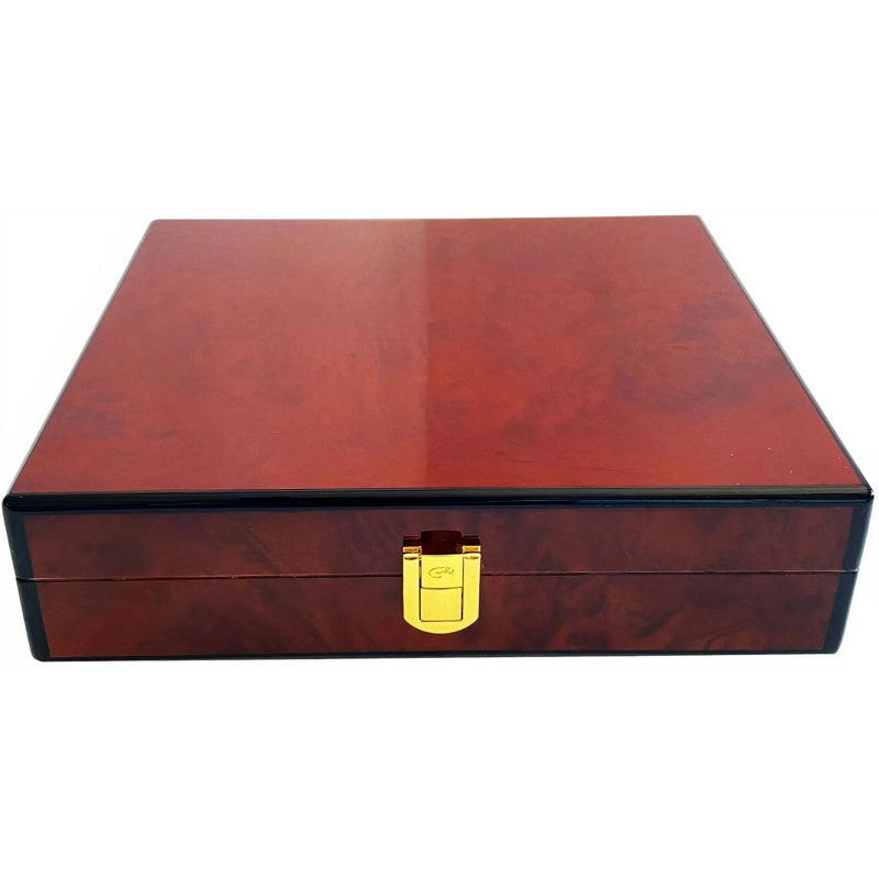 Umidor para viagens em madeira de burl - Mercado de Luxo - O Maior E-Commerce de Bens, Produtos e Serviços de Luxo do Brasil.