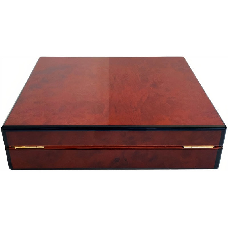 Umidor para viagens em madeira de burl - Mercado de Luxo - O Maior E-Commerce de Bens, Produtos e Serviços de Luxo do Brasil.