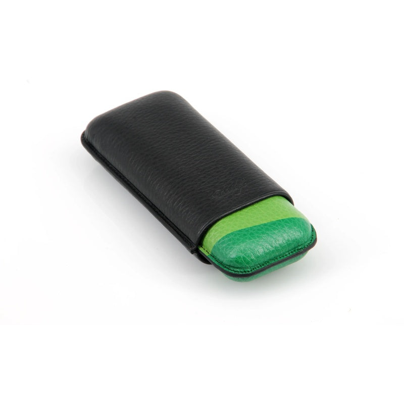 Escurio Cigar Case Grande Preto Verde - Mercado de Luxo - O Maior E-Commerce de Bens, Produtos e Serviços de Luxo do Brasil.