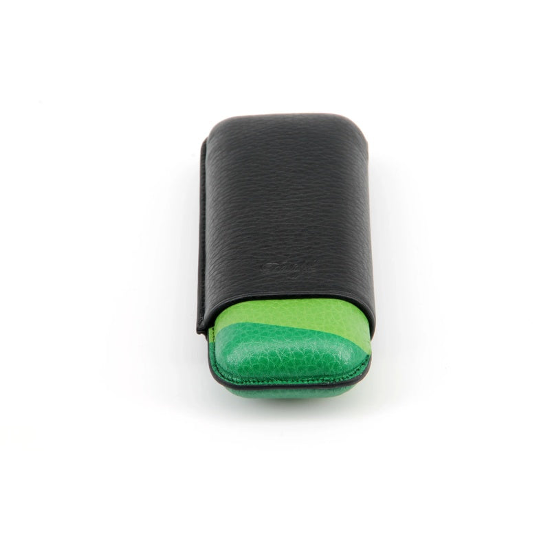 Escurio Cigar Case Grande Preto Verde - Mercado de Luxo - O Maior E-Commerce de Bens, Produtos e Serviços de Luxo do Brasil.