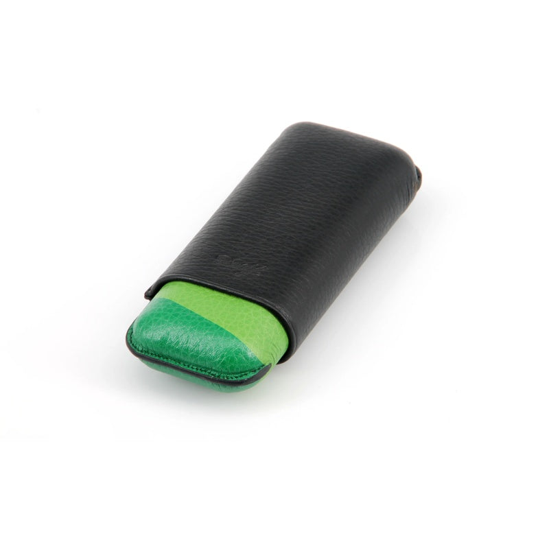 Escurio Cigar Case Grande Preto Verde - Mercado de Luxo - O Maior E-Commerce de Bens, Produtos e Serviços de Luxo do Brasil.