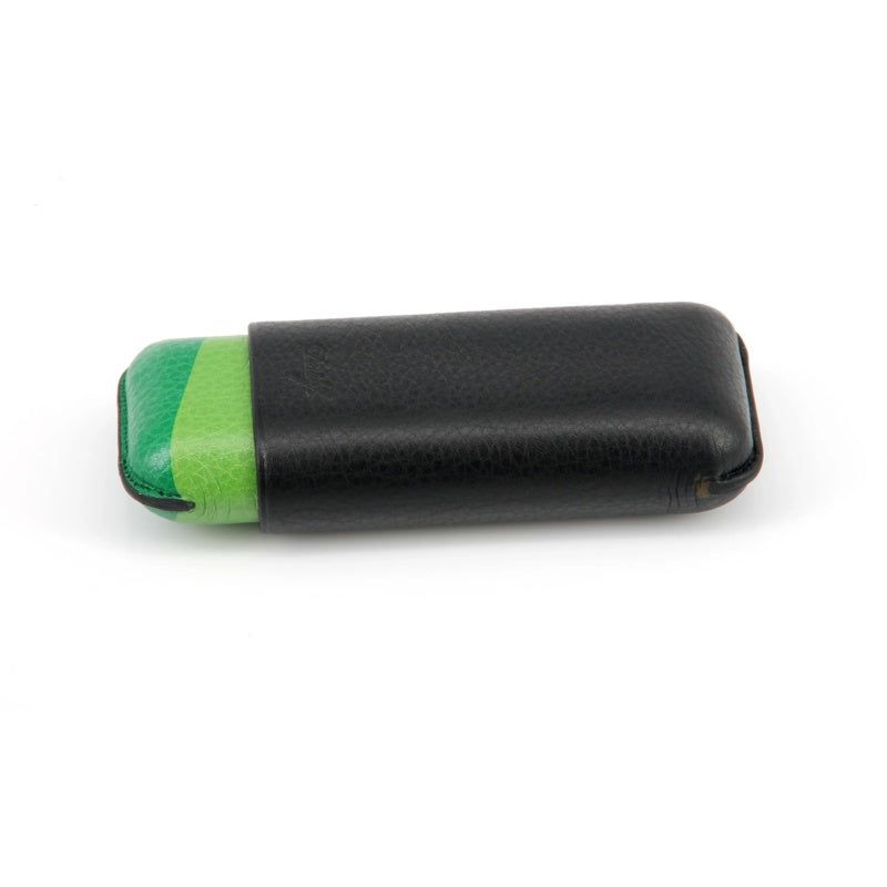 Escurio Cigar Case Grande Preto Verde - Mercado de Luxo - O Maior E-Commerce de Bens, Produtos e Serviços de Luxo do Brasil.
