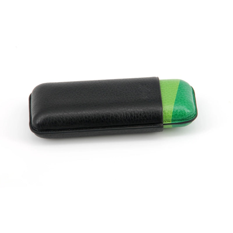 Escurio Cigar Case Grande Preto Verde - Mercado de Luxo - O Maior E-Commerce de Bens, Produtos e Serviços de Luxo do Brasil.