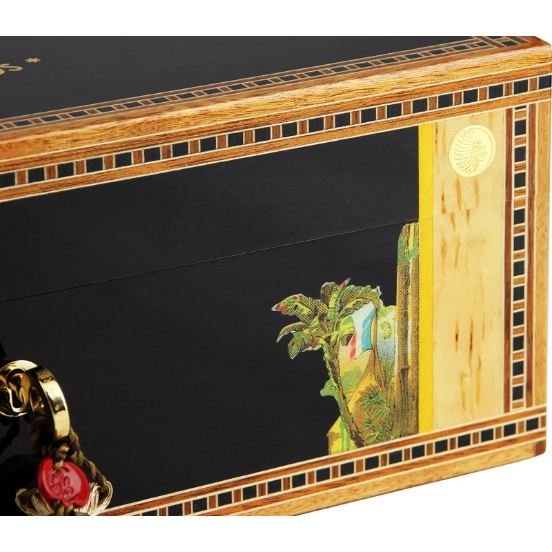 Umidor Flor de Alba Black Sycamore 75 charutos - Mercado de Luxo - O Maior E-Commerce de Bens, Produtos e Serviços de Luxo do Brasil.