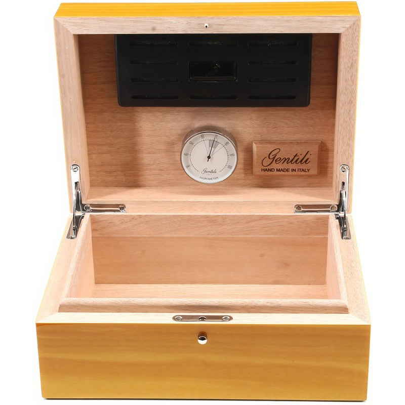 Umidor Amarelo 10 Charutos - Mercado de Luxo - O Maior E-Commerce de Bens, Produtos e Serviços de Luxo do Brasil.