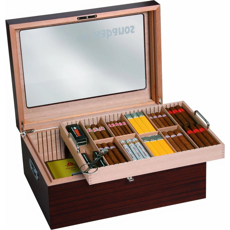 Umidor Gastronomy Mahogany Veneer - Mercado de Luxo - O Maior E-Commerce de Bens, Produtos e Serviços de Luxo do Brasil.