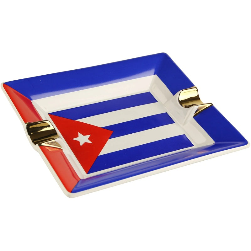 Cinzeiro de cerâmica para charutos Bandeira de Cuba - Mercado de Luxo - O Maior E-Commerce de Bens, Produtos e Serviços de Luxo do Brasil.