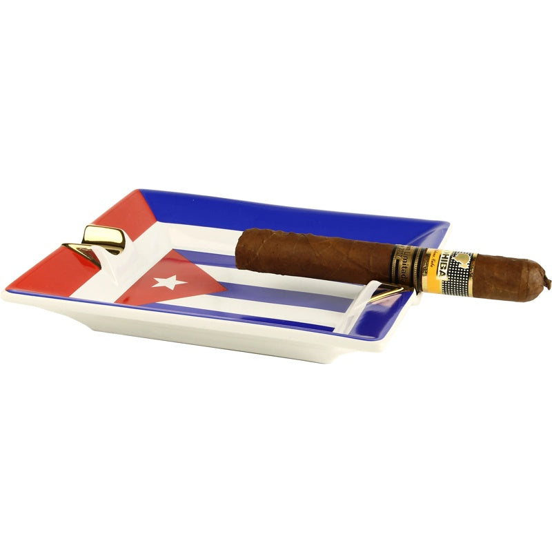 Cinzeiro de cerâmica para charutos Bandeira de Cuba - Mercado de Luxo - O Maior E-Commerce de Bens, Produtos e Serviços de Luxo do Brasil.
