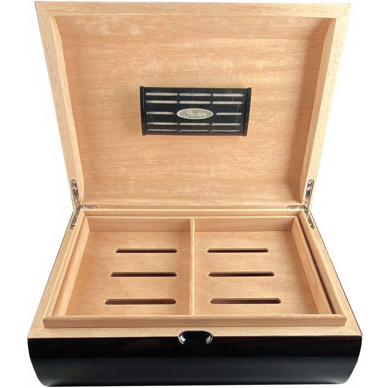 Umidor Ebony Design Gloss 50 Charutos - Mercado de Luxo - O Maior E-Commerce de Bens, Produtos e Serviços de Luxo do Brasil.