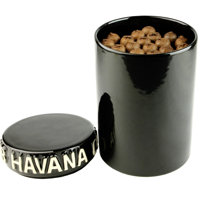 Umidor frasco preto para charuto Tinaja - Mercado de Luxo - O Maior E-Commerce de Bens, Produtos e Serviços de Luxo do Brasil.