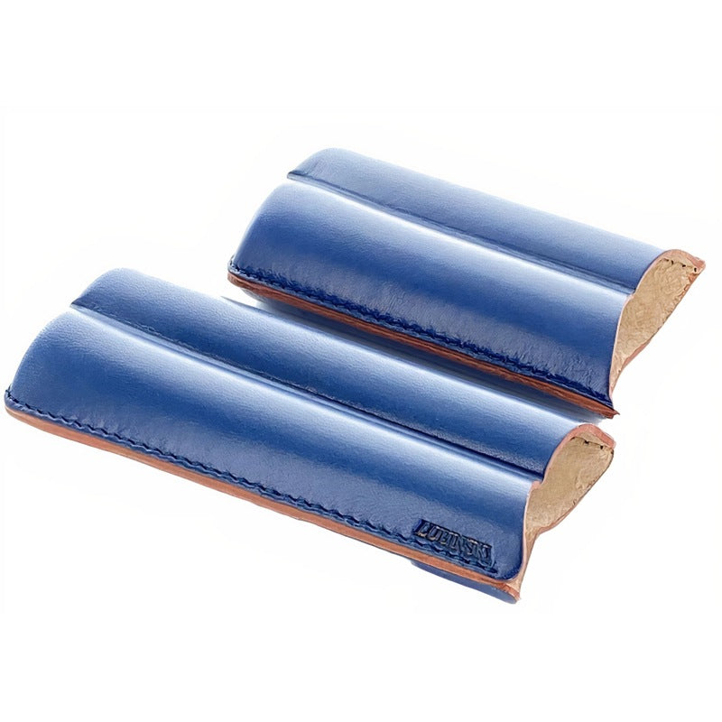 Estojo para charutos Couro 2 Robusto azul - Mercado de Luxo - O Maior E-Commerce de Bens, Produtos e Serviços de Luxo do Brasil.