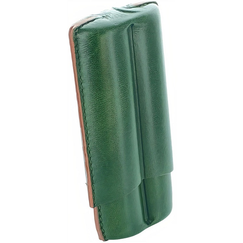 Estojo para charutos Couro 2 Robusto verde - Mercado de Luxo - O Maior E-Commerce de Bens, Produtos e Serviços de Luxo do Brasil.
