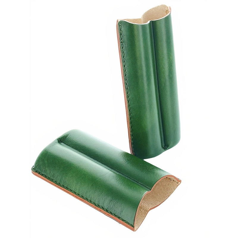 Estojo para charutos Couro 2 Robusto verde - Mercado de Luxo - O Maior E-Commerce de Bens, Produtos e Serviços de Luxo do Brasil.