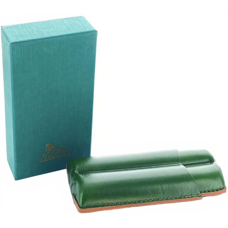 Estojo para charutos Couro 2 Robusto verde - Mercado de Luxo - O Maior E-Commerce de Bens, Produtos e Serviços de Luxo do Brasil.