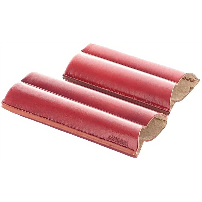 Estojo para charutos Couro 2 Robusto vermelho - Mercado de Luxo - O Maior E-Commerce de Bens, Produtos e Serviços de Luxo do Brasil.